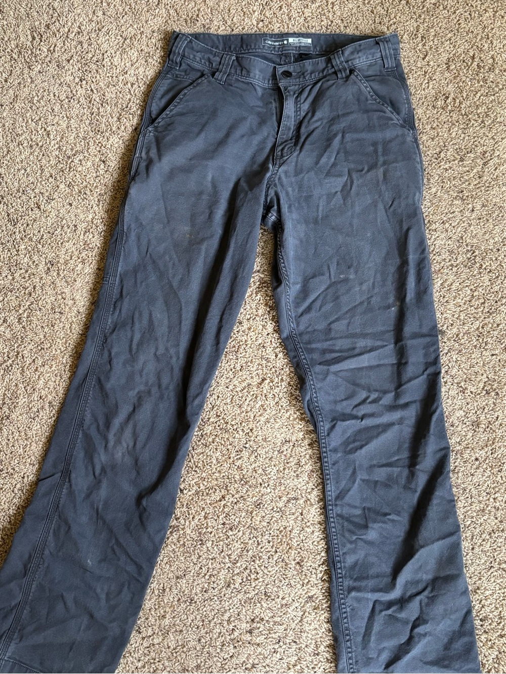Carhartt Men's Black Straight-Leg Chinos